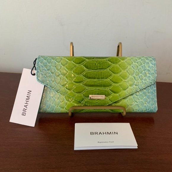 Brahmin Handbags - Brahmin Veronica Limeade Rivers Envelope Wallet--New with Tags